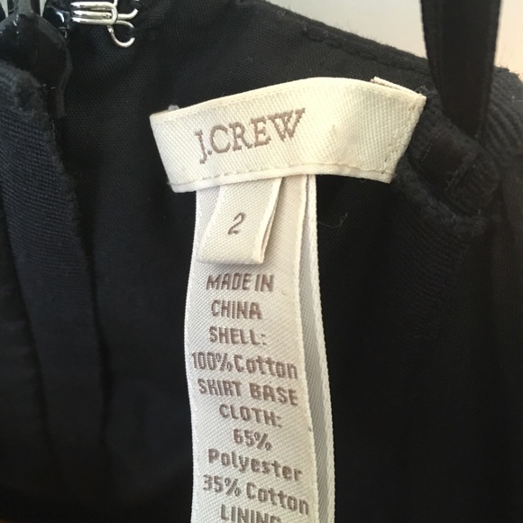 JCrew black strapless dress peplum silhouette - Picture 3 of 5